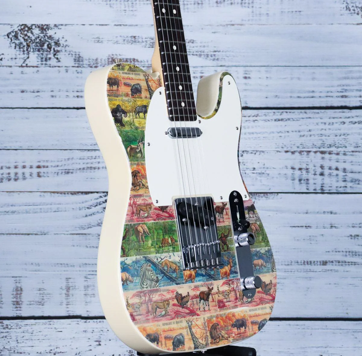 Fender Custom Shop Limited Stamps Electric Guitar | Burundi (LIMITED EDITION) - Image 5