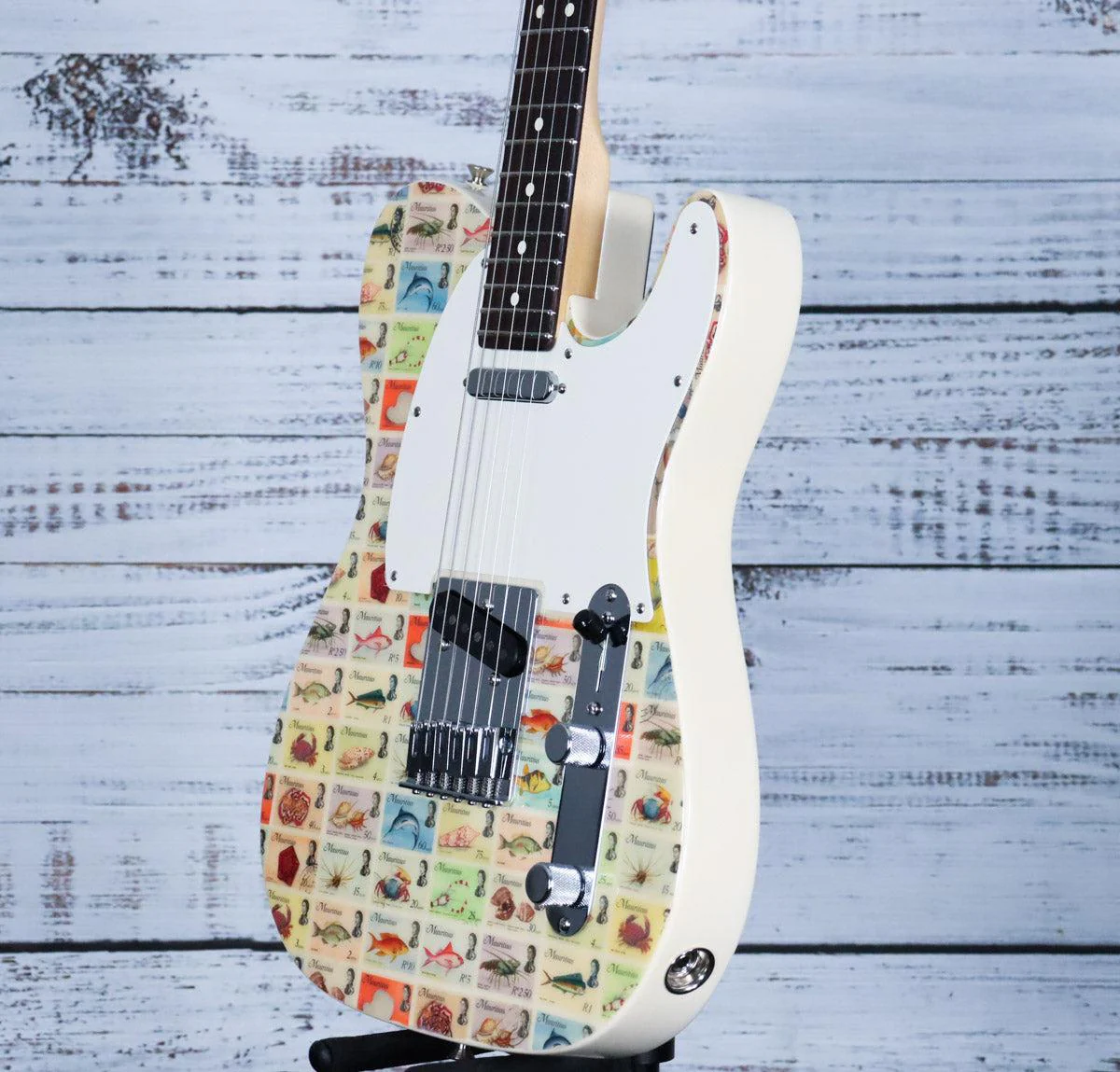 Fender Custom Shop Limited Stamps Electric Guitar | Mauritius (LIMITED EDITION) - Image 6