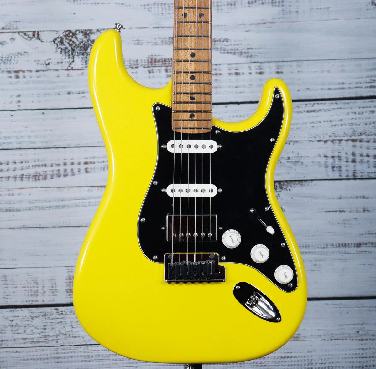 Fender Limited Edition American Ultra II Stratocaster HSS Electric Guitar | Graffiti Yellow (DEALER EXCLUSIVE)