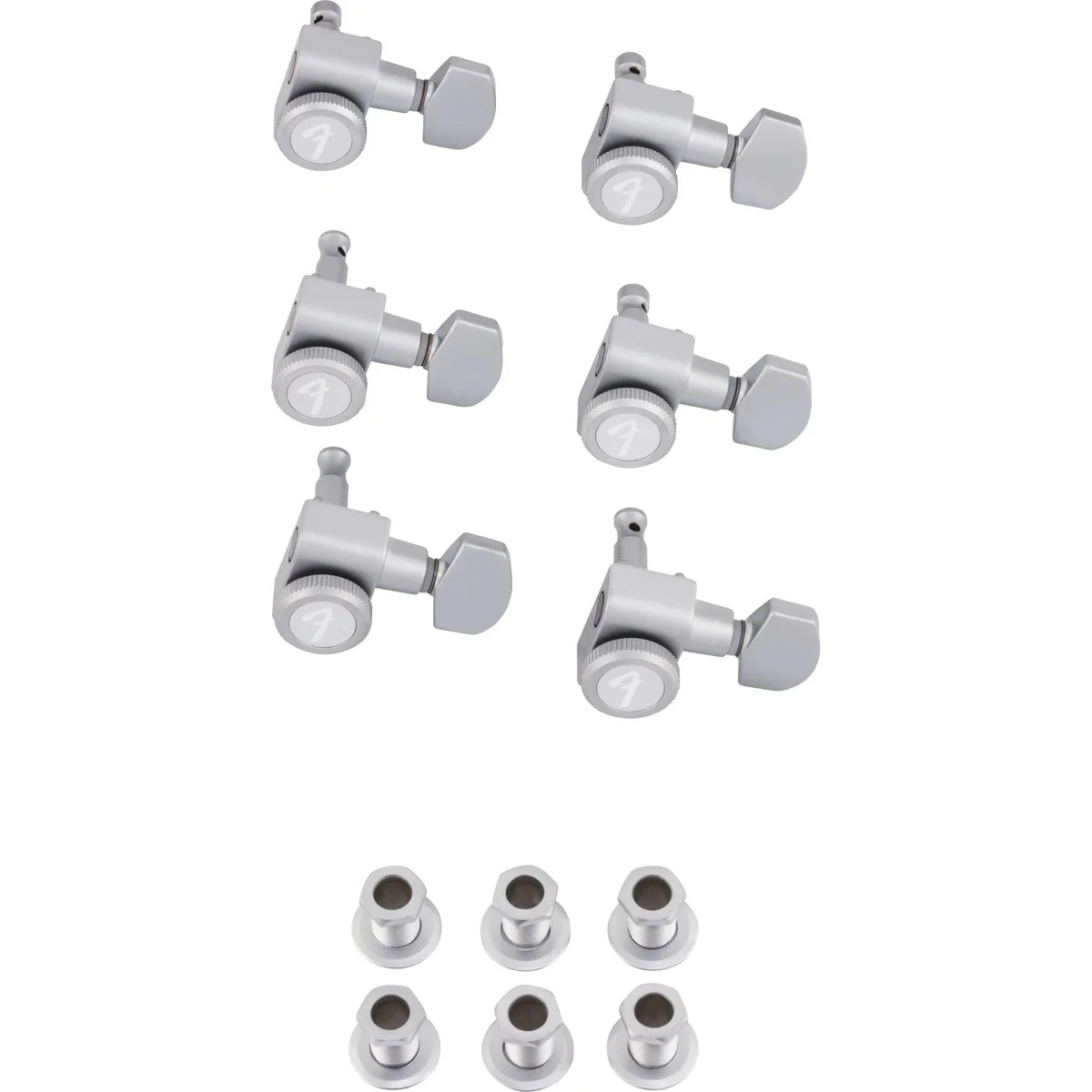Fender Locking Stratocaster/Telecaster Tuning Machine Set | Brushed Chrome
