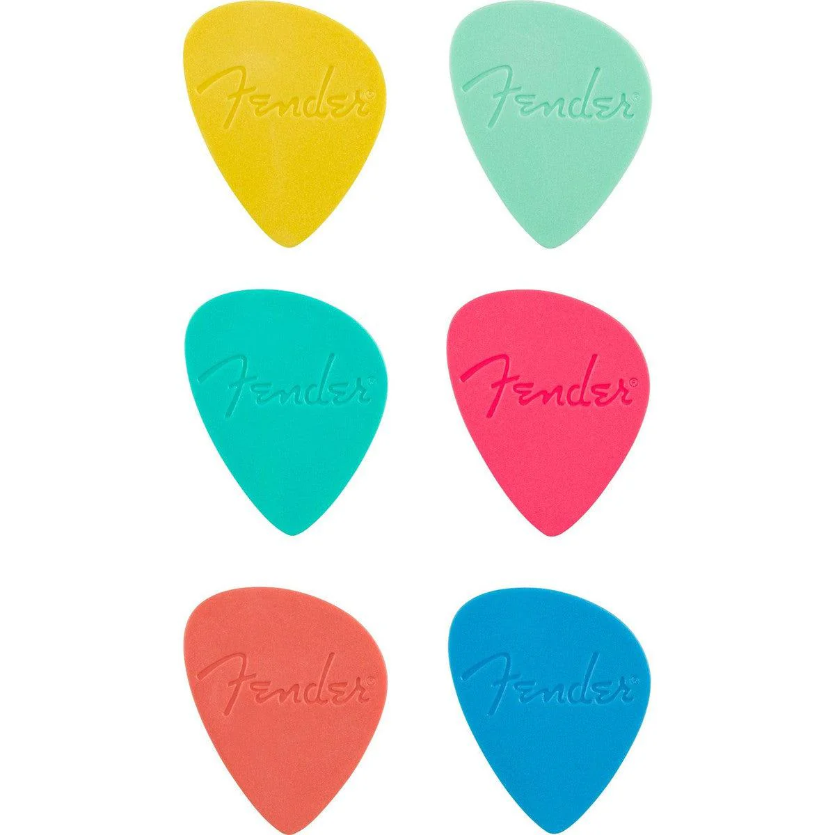 Fender Offset Picks | Multicolor | 6 Pack