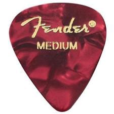 Fender Premium Celluloid 351 Shape Picks | Medium, Red Moto | 12-Pack