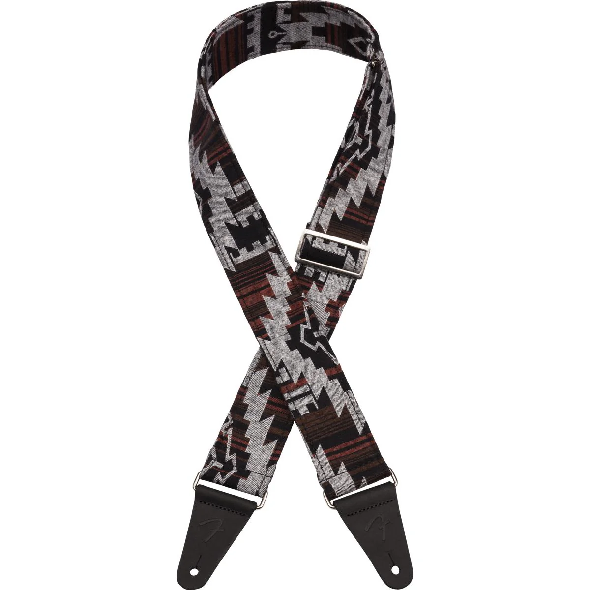 Fender Zion Guitar Strap | Black Aztec (2")