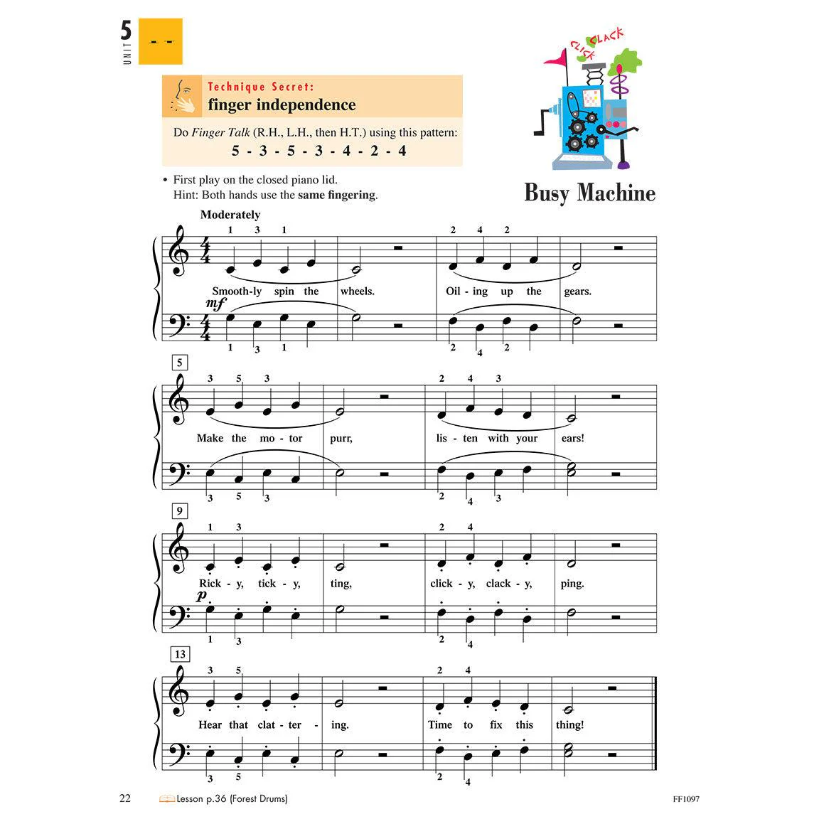 Piano Adventures | Technique & Artistry Book | Level 1 - Image 4