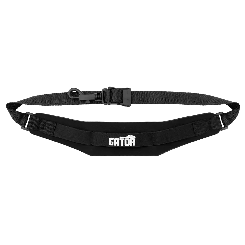 Gator Deluxe Neoprene Saxophone Strap | Black (Junior)
