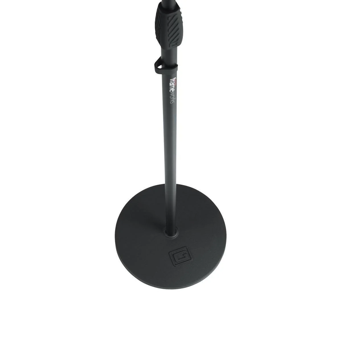 Gator Microphone Stand w/Twist Clutch (12" Round Weighted Base) | Black - Image 4