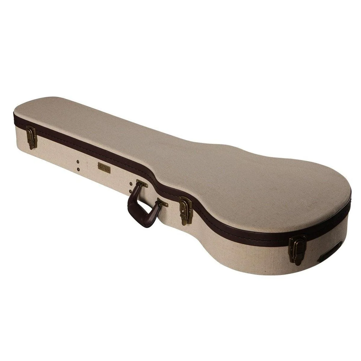 Gator Deluxe Wooden Journeyman Guitar Case for Gibson Les Paul | Beige (Blue Interior) - Image 3