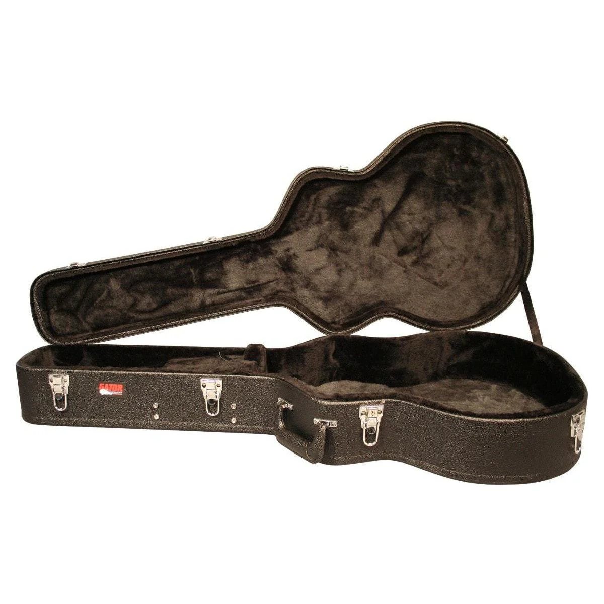 Gator Jumbo Acoustic Guitar Deluxe Wood Case | Black - Image 2