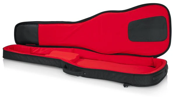 Gator Transit Series Bass Guitar Gig Bag | Charcoal Black (Red Exterior) - Image 3