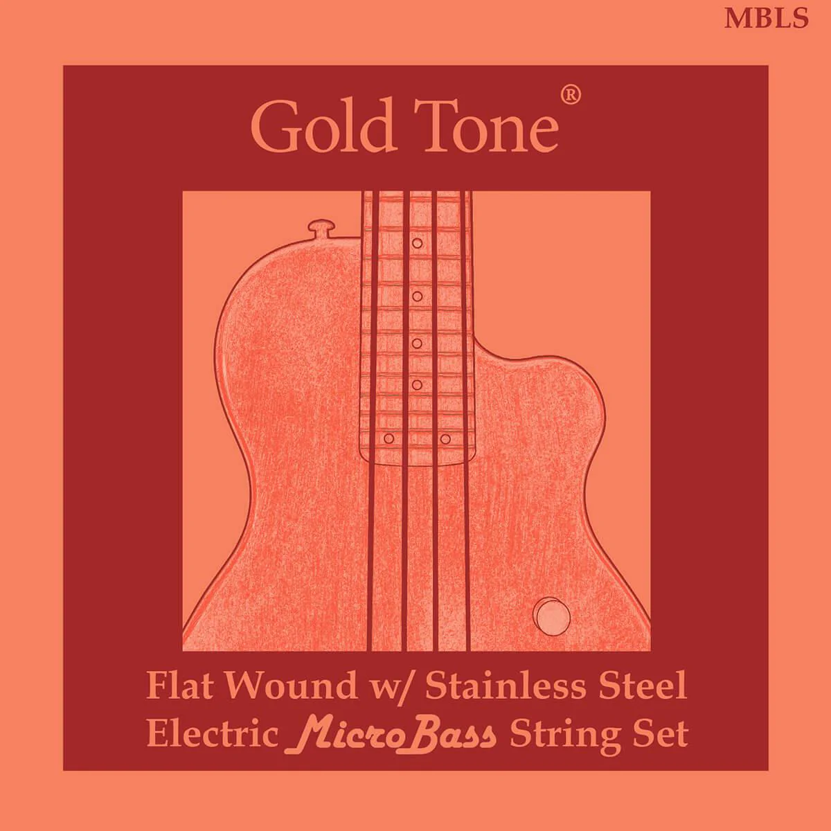 Gold Tone MicroBass LaBella Flat Wound Strings | .048-0.108