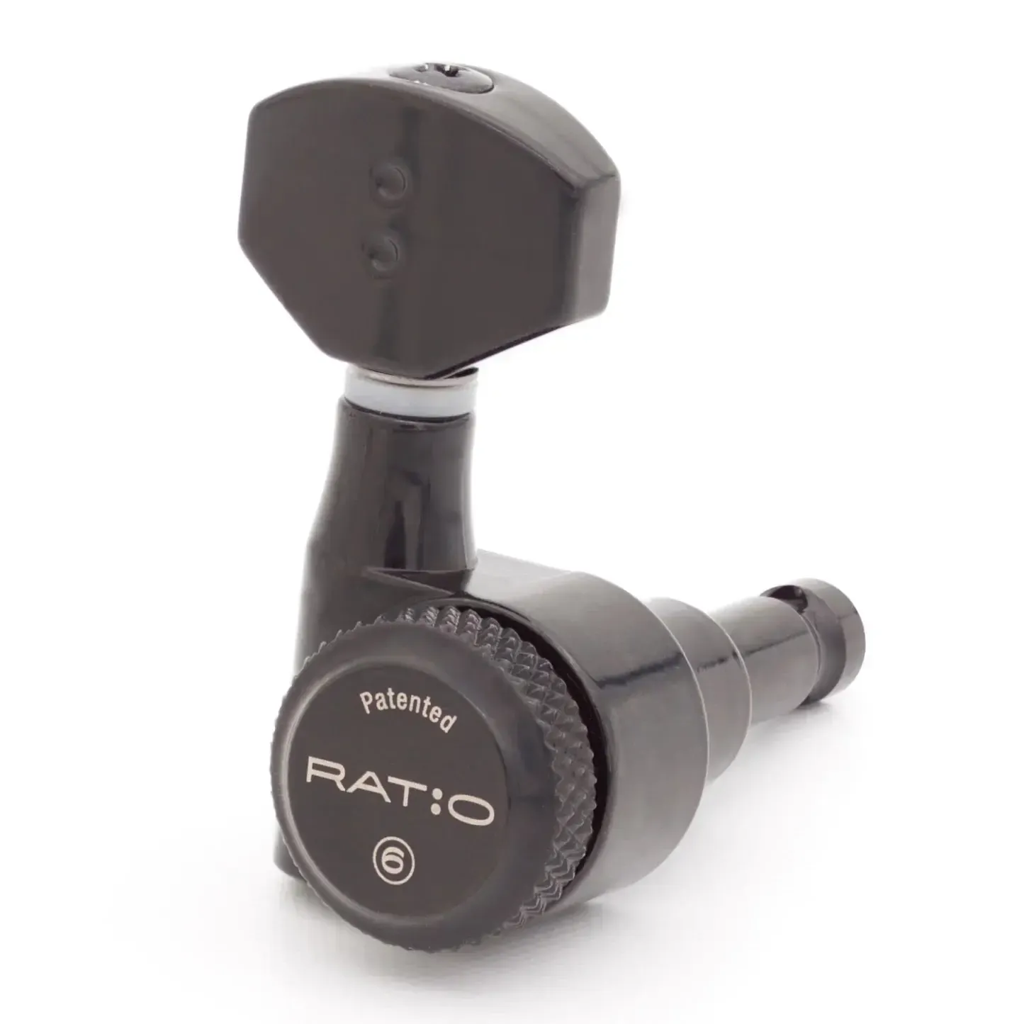 Graph Tech 6-in-line Staggered Electric Locking Machine Heads | Black