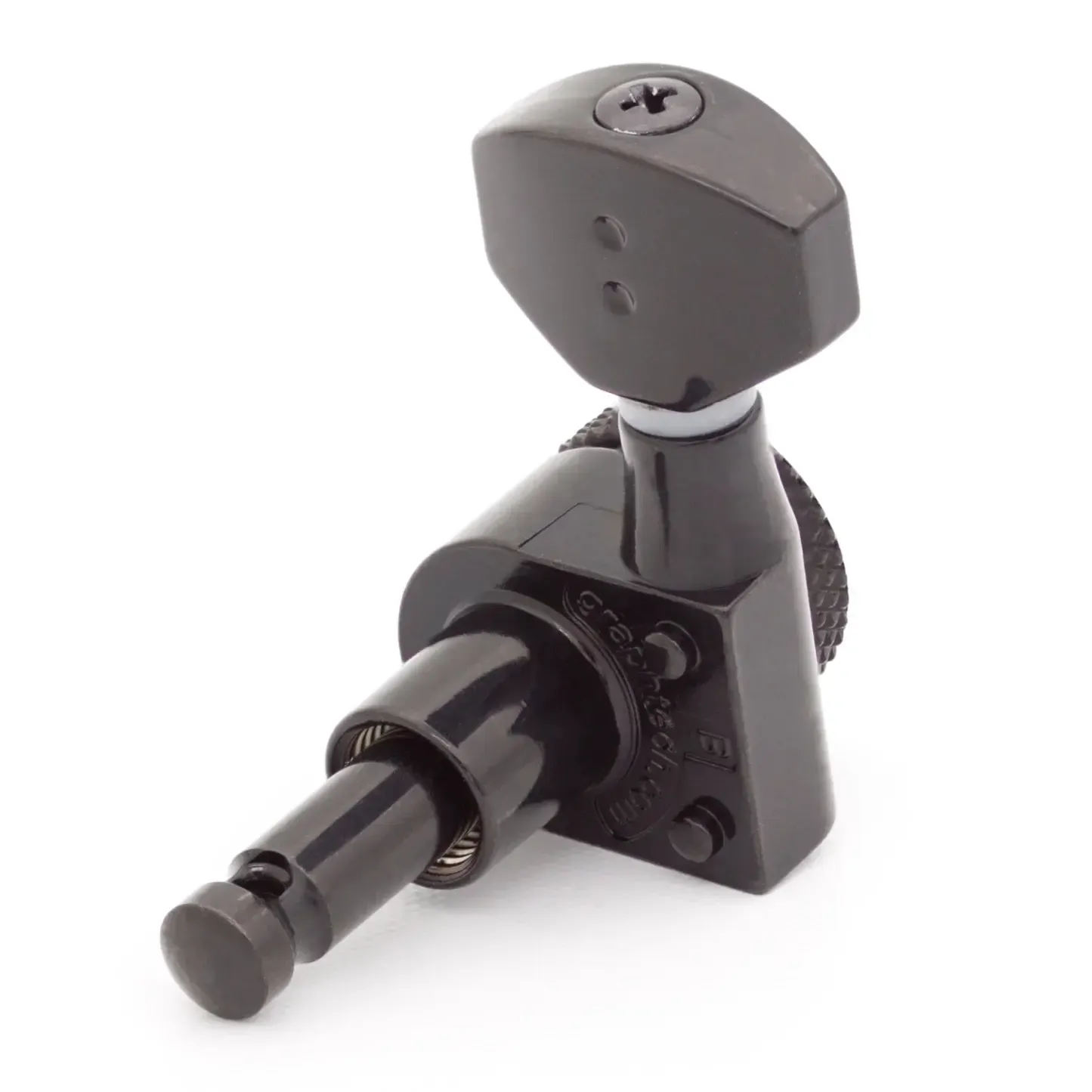 Graph Tech 6-in-line Staggered Electric Locking Machine Heads | Black - Image 3