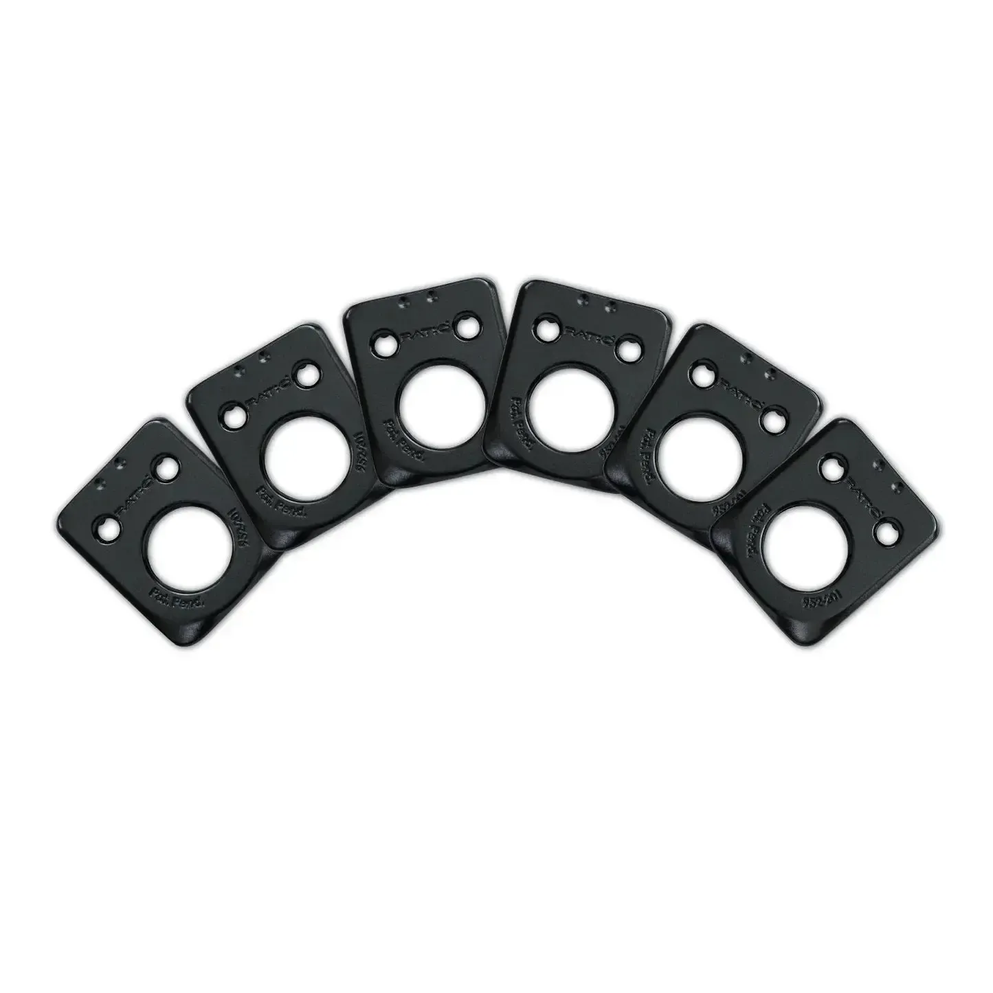 Graph Tech InvisoMatch Plates for Ratio Tuners Fender Style 2 Pin Hole | Black