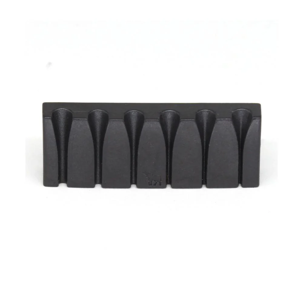 Graph Tech Un-Lock Slotted 6-String Guitar Nut (Floyd Rose Original #3 or #4) | 10" Radius (Black) - Image 3