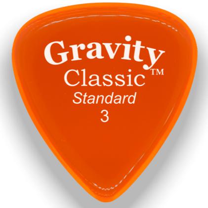 Gravity Classic Standard Polished Bevel Guitar Pick | 3.0mm