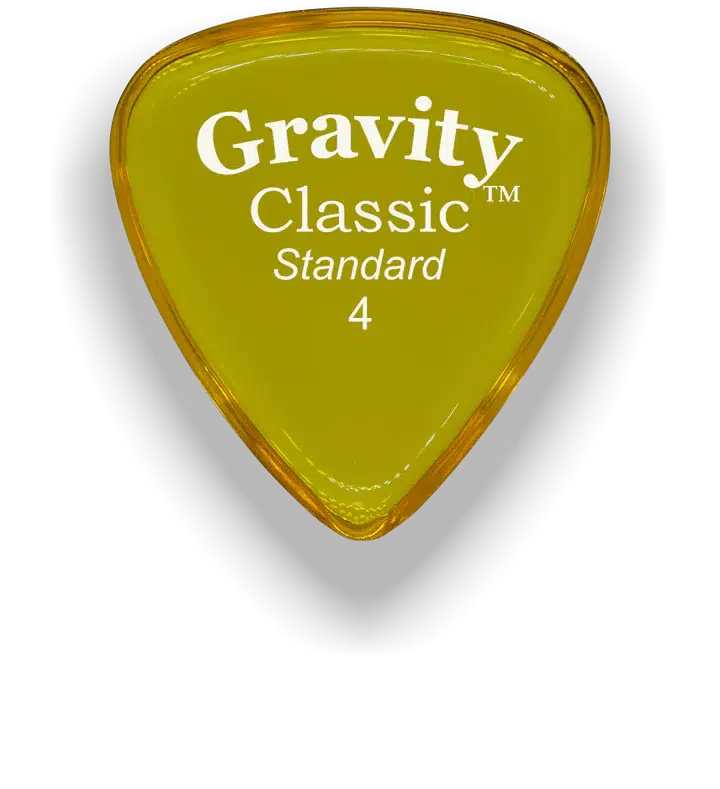 Gravity Picks Classic Standard | 4.0mm | Polished Yellow