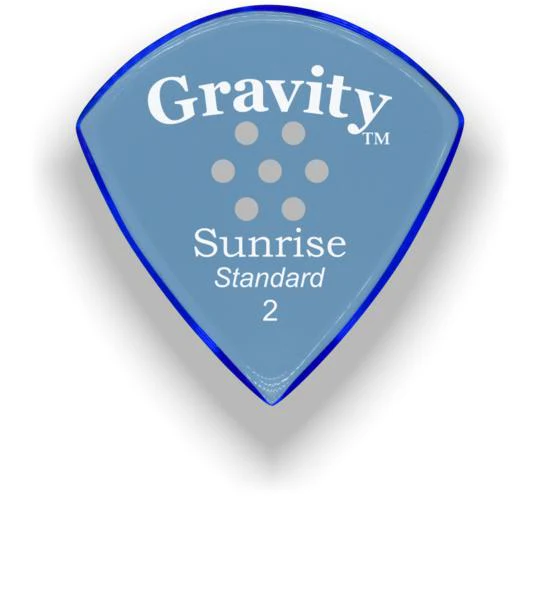 Gravity Sunrise Standard Guitar Pick | Multi-Hole Grip | 2.0mm