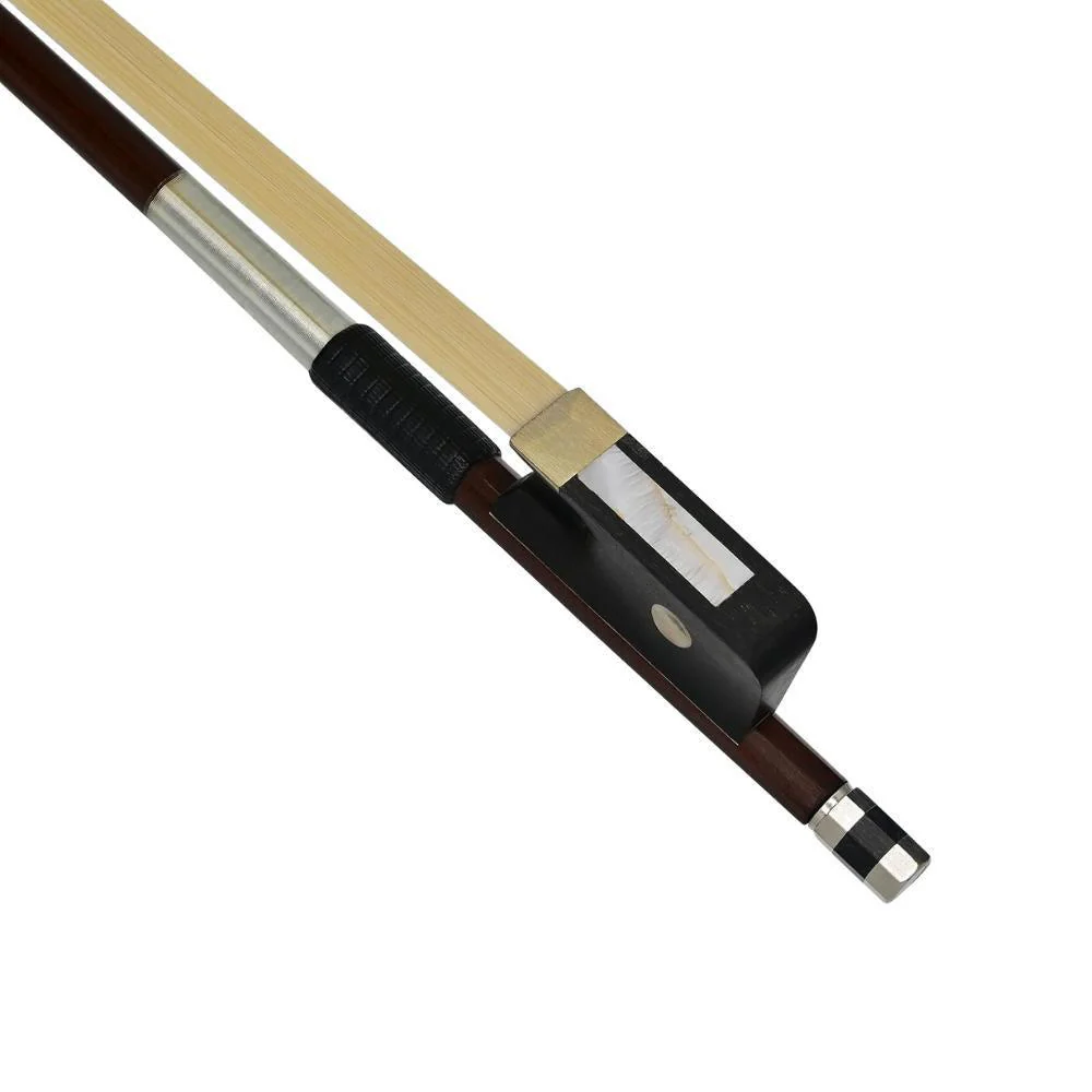Anton Breton Student Cello Bow (Round) | 4/4 Full Size | Brazilwood w/Horsehair, Ebony Frog - Image 2