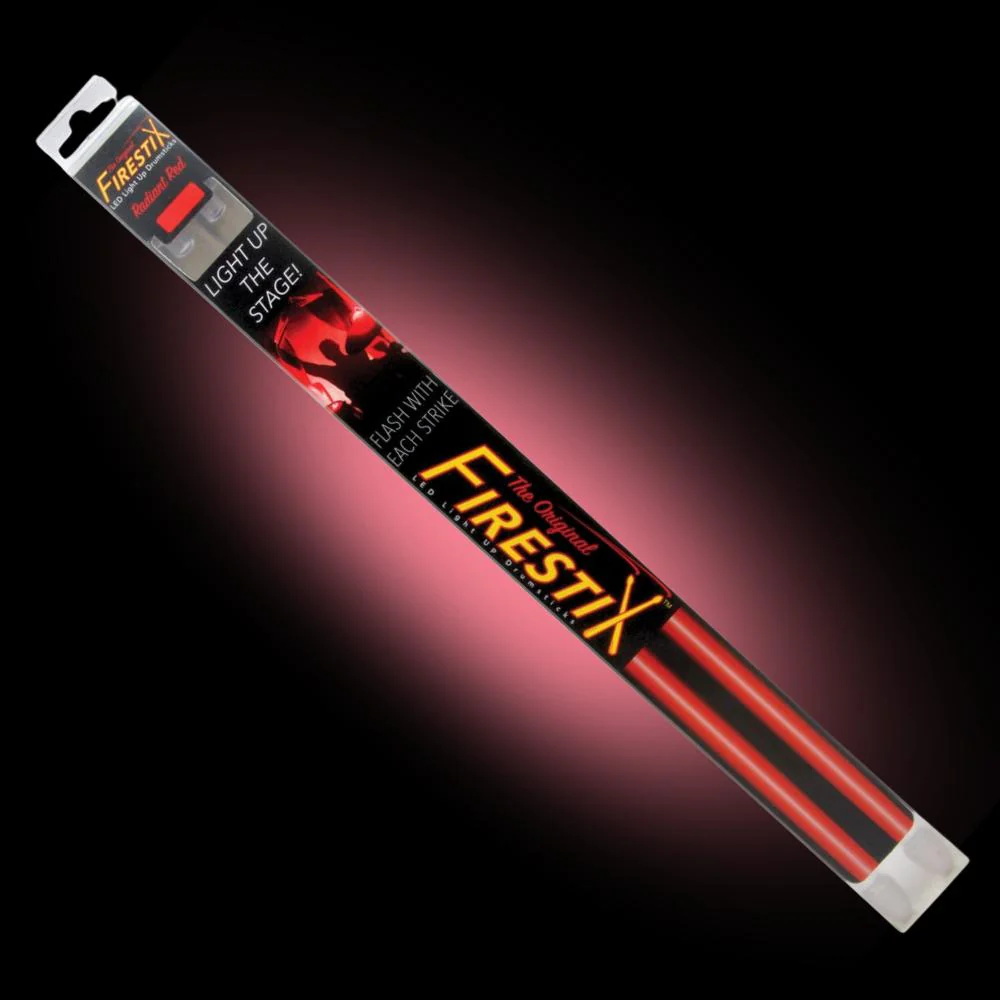 Grover Trophy FIRESTIX Light Up Drumsticks | Red (Great gift idea!)