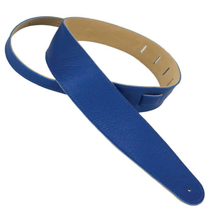 Capri Leather Guitar Strap | Blue (2.5" Wide)