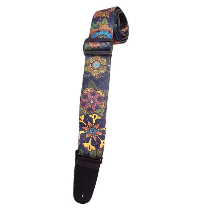 Henry Heller Sublimation Guitar Strap | Multi-Color Floral (2")