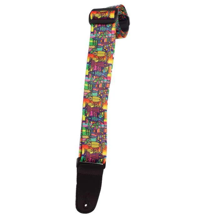 Henry Heller Artist Series Sublimation Guitar Strap | Artsy Psychedelic Fish