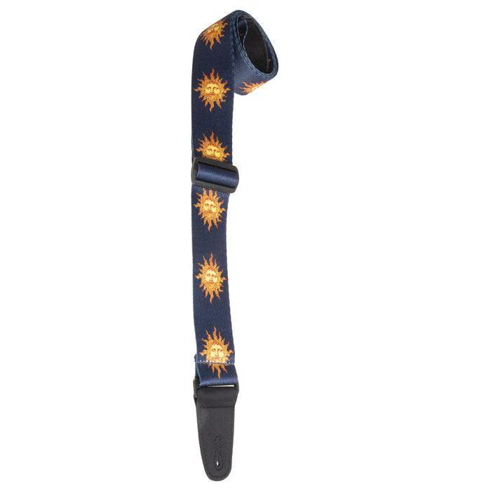 Henry Heller Sublimation Guitar Strap | Blue New Age Sun (2")