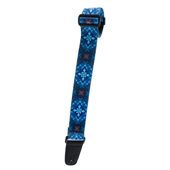 Henry Heller Artist Series Sublimation Guitar Strap | Kaleidoscope Blue