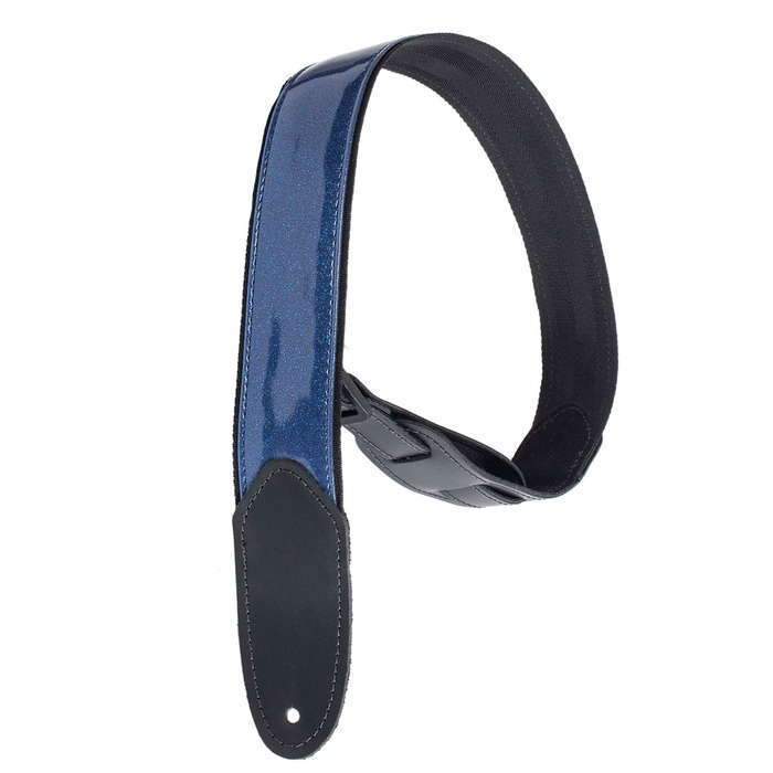 Henry Heller Vinyl Guitar Strap | Blue Sparkle (2")