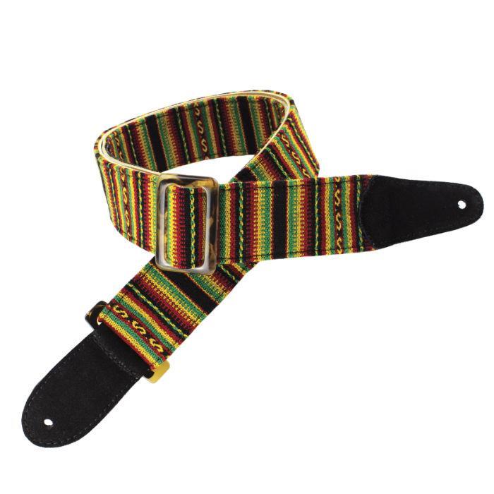 Henry Heller Peruvian Woven Series Guitar Strap | Reggae (2")