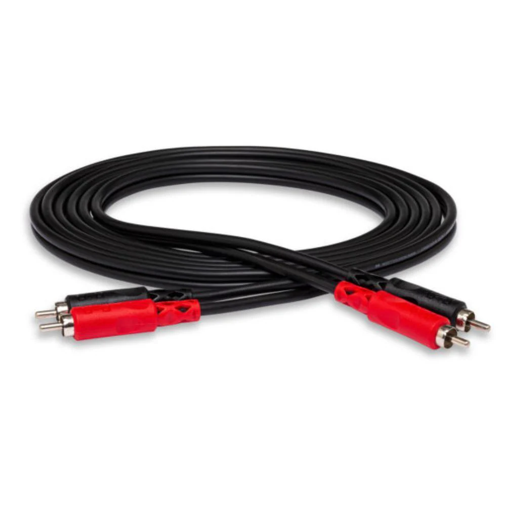 Hosa Stereo Interconnect Cable | Dual RCA (Male) to Same | 2m (6.5ft)