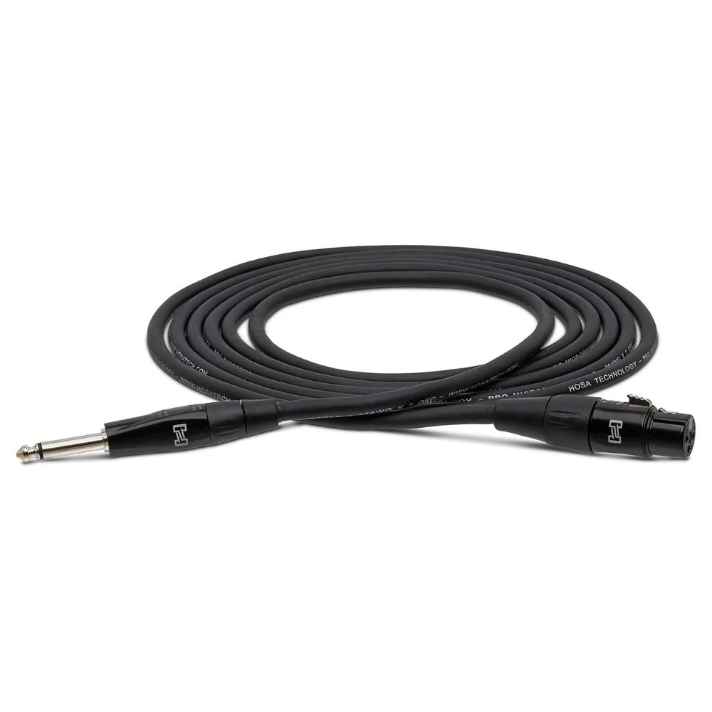 Hosa Pro Microphone Cable | XLR3F to 1/4 | 25 Foot