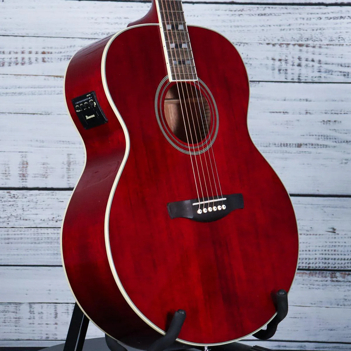 Ibanez AJ70M1E Artwood Jumbo Acoustic-Electric Guitar | Wine Red High Gloss - Image 4