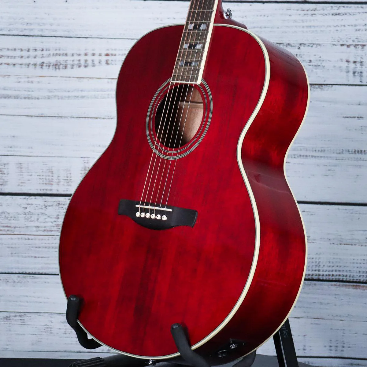 Ibanez AJ70M1E Artwood Jumbo Acoustic-Electric Guitar | Wine Red High Gloss - Image 5