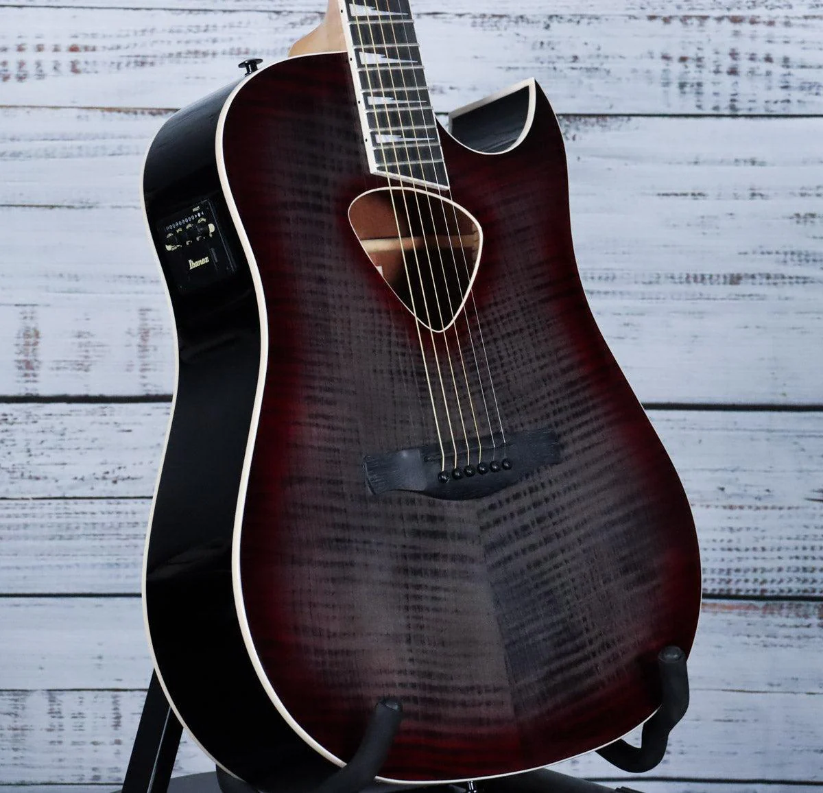 Ibanez ALT50FA Acoustic-Electric Guitar | Red Doom Burst - Image 3