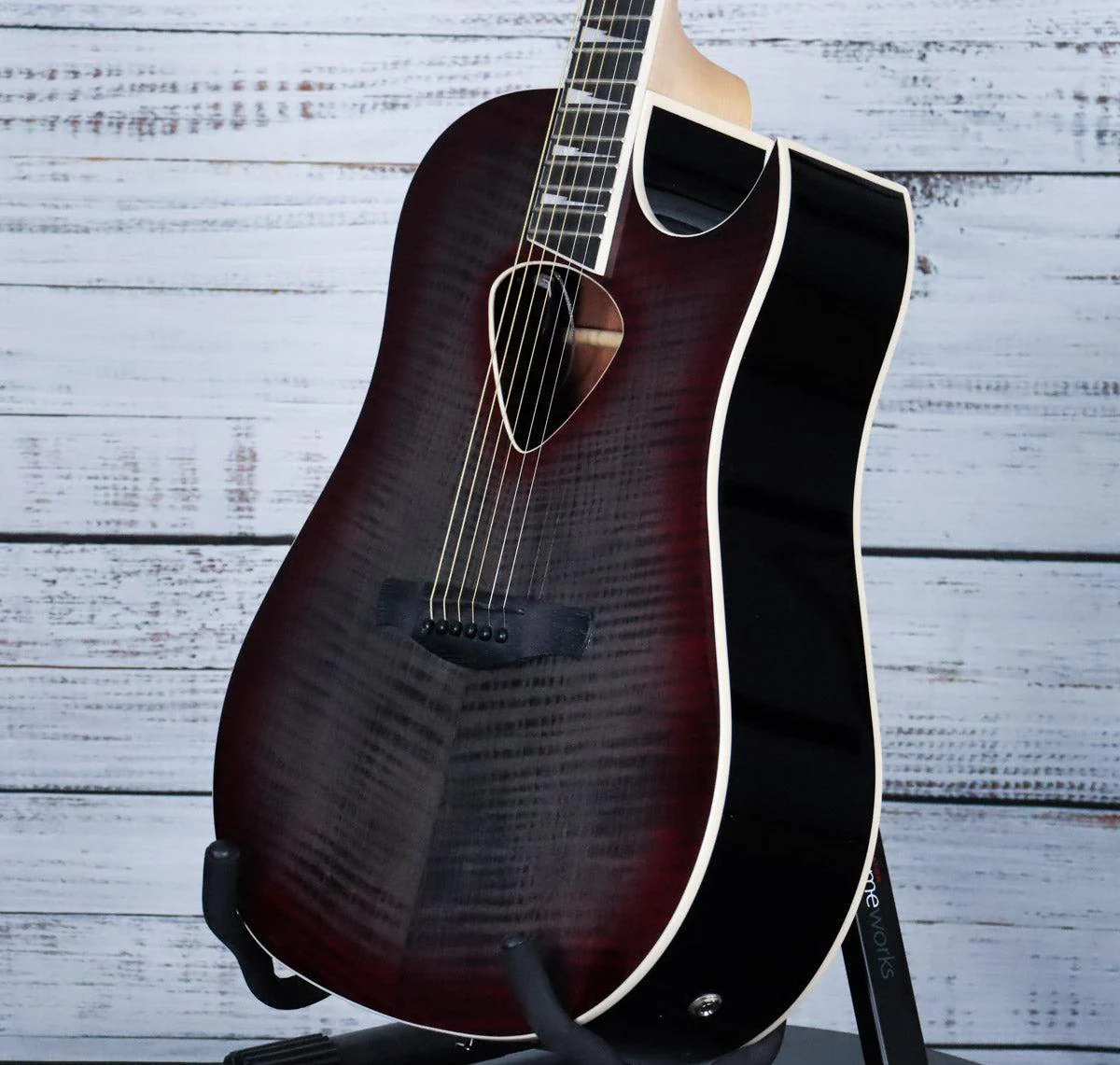 Ibanez ALT50FA Acoustic-Electric Guitar | Red Doom Burst - Image 4
