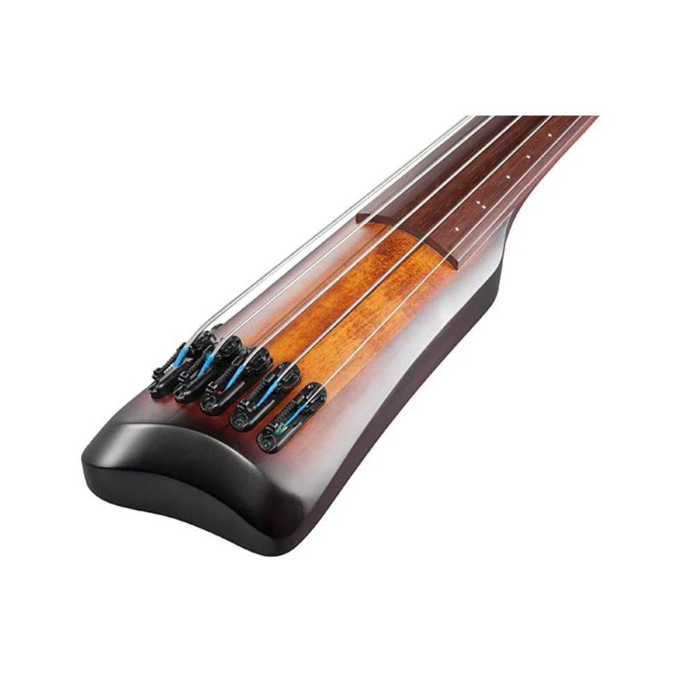Ibanez UB805 Fretless 5-String Upright Bass Guitar w/Gig Bag & Stand | Mahogany Oil Burst - Image 4