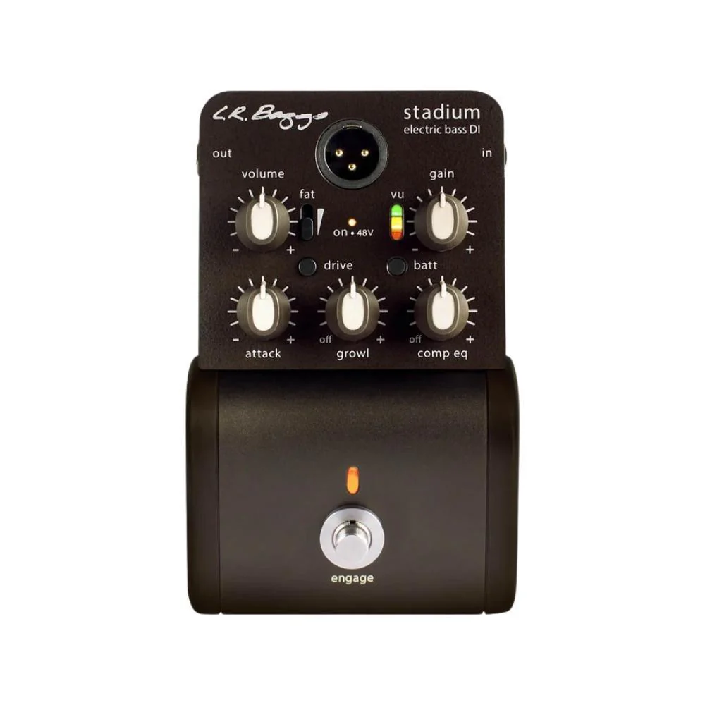 L.R. Baggs Stadium DI Electric Bass Preamp + Direct Box | Growl, Attack, Compression EQ