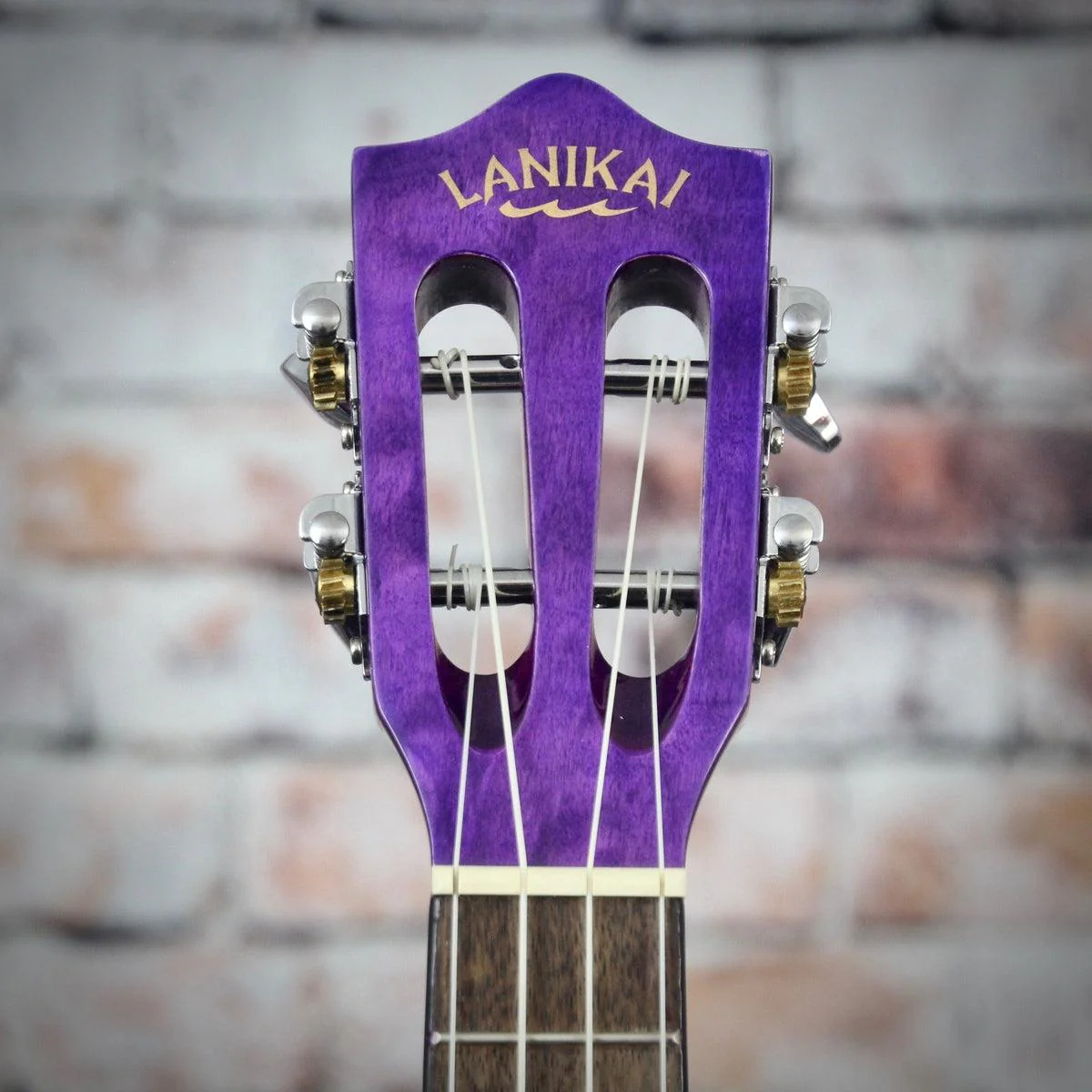 Lanikai Acoustic/Electric Tenor Ukulele | Quilted Maple Purple Stain - Image 5