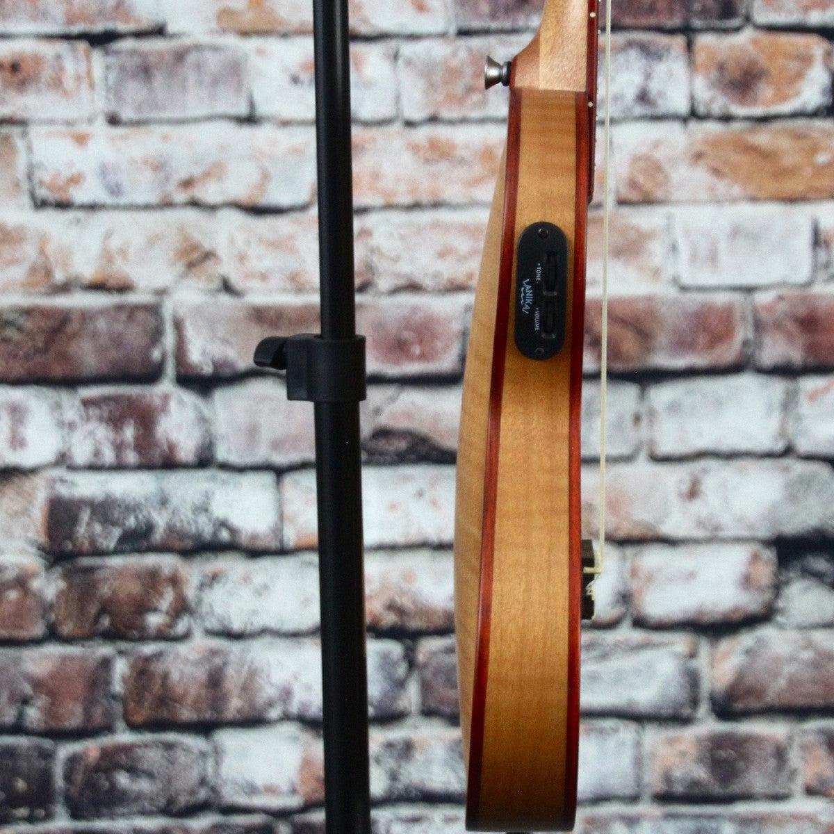 Lanikai Acoustic-Electric Thin Body Tenor Ukulele | Flame Maple - Image 4