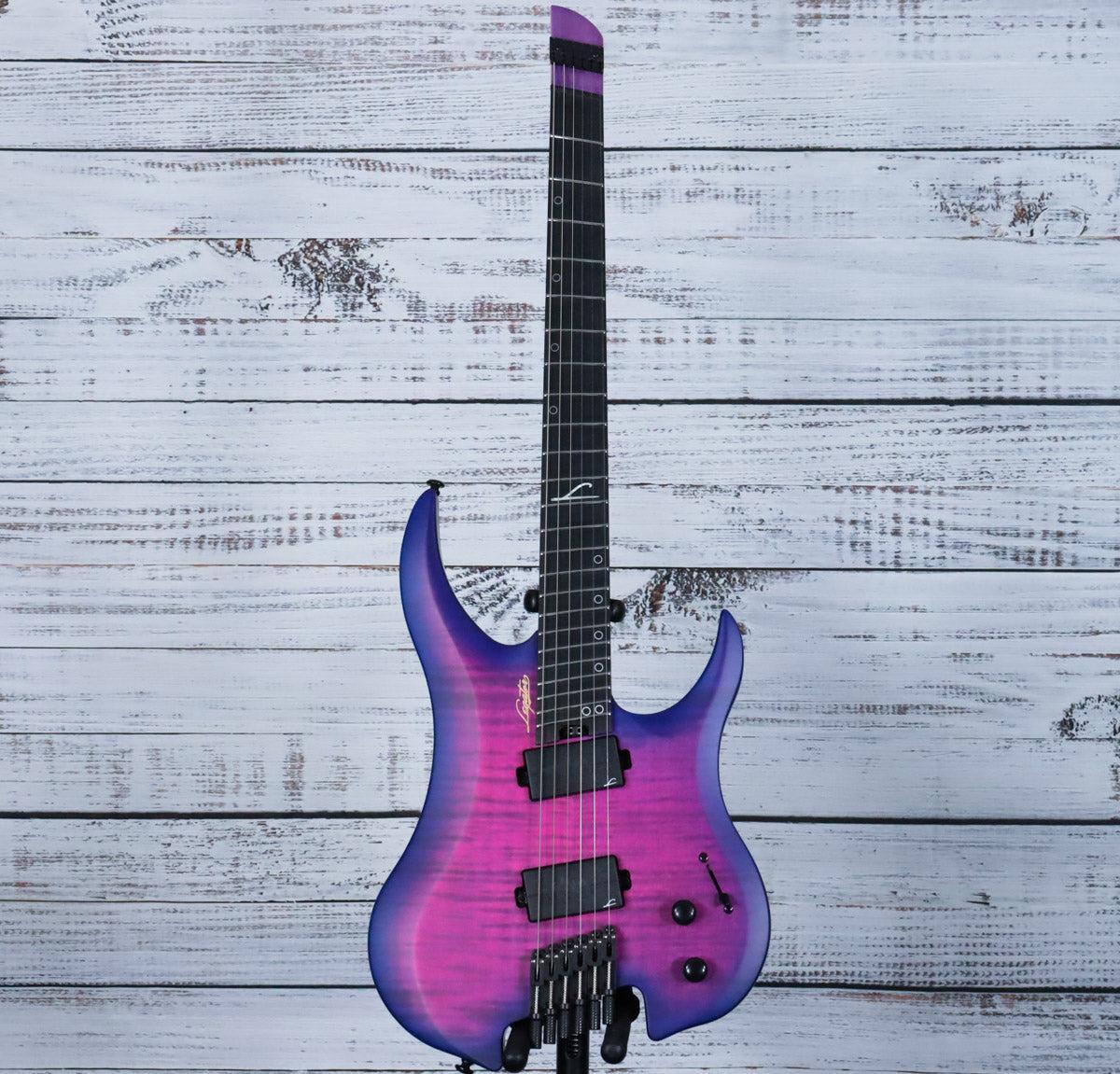 Legator Ghost G6FSS Multiscale Headless Electric Guitar | Hyper Nova Blue - Image 3