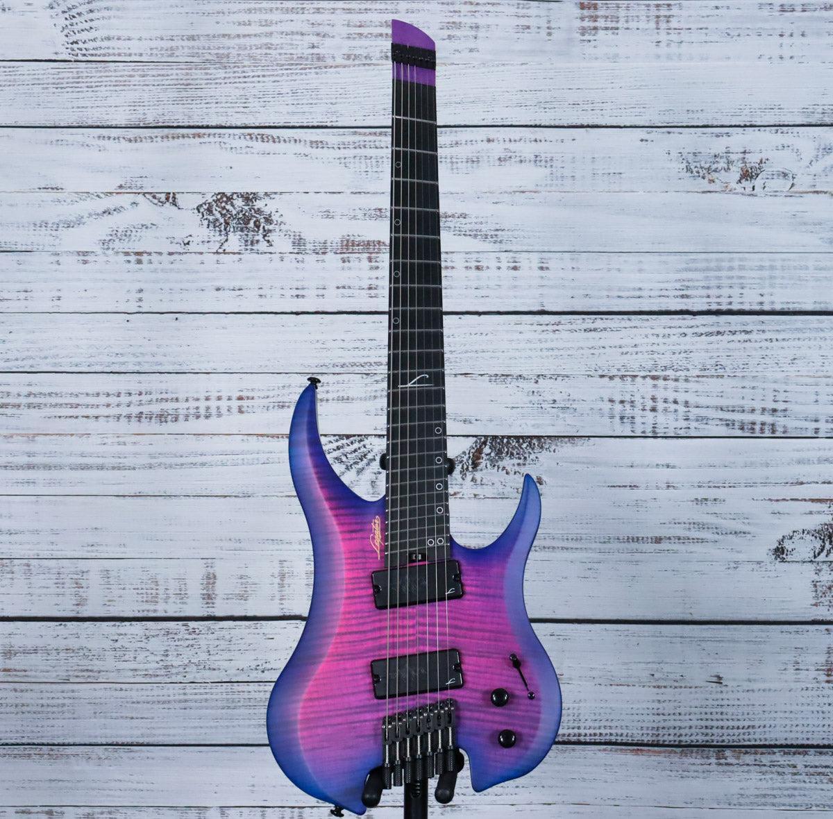 Legator Ghost G7FSS Multiscale Headless7-String Electric Guitar | Hyper Nova Blue - Image 3