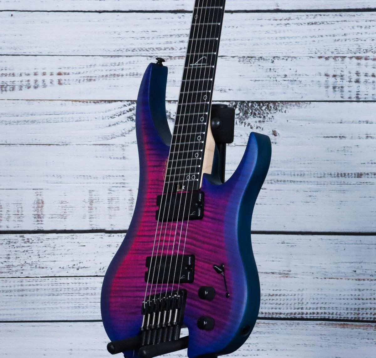 Legator Ghost G7FSS Multiscale Headless7-String Electric Guitar | Hyper Nova Blue - Image 5