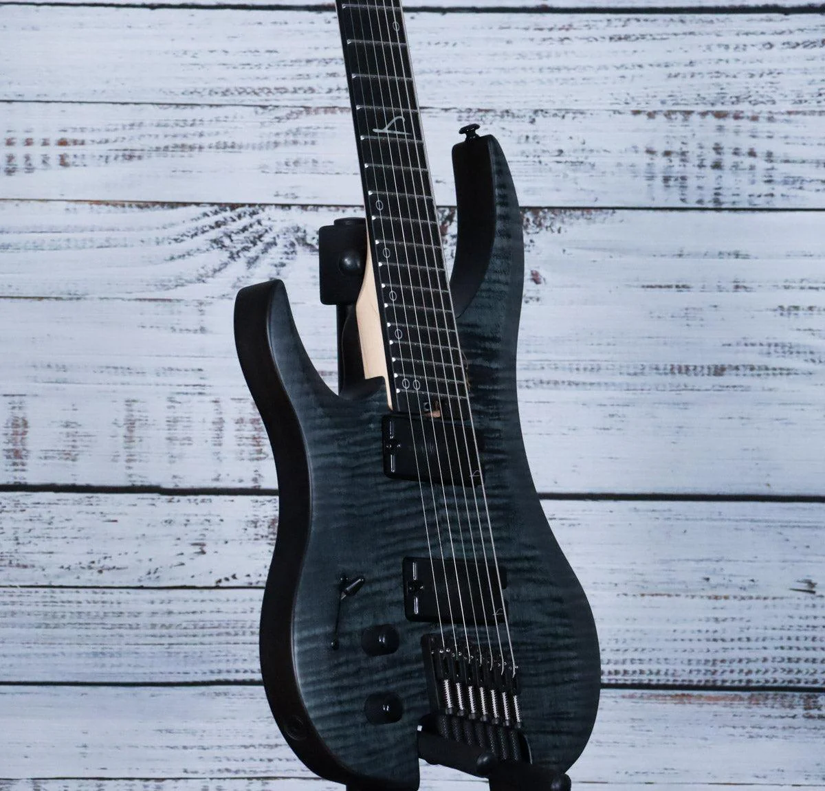 Legator Ghost G7FSSL Left Hand 7-String Electric Guitar | Black Flame - Image 4