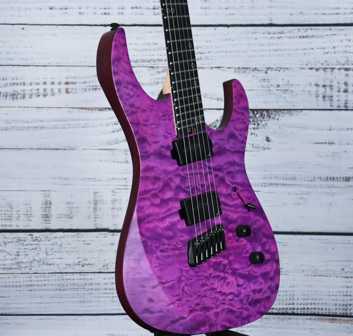 Legator Ninja N6FSS Multiscale Electric Guitar | Satin Purple - Image 4