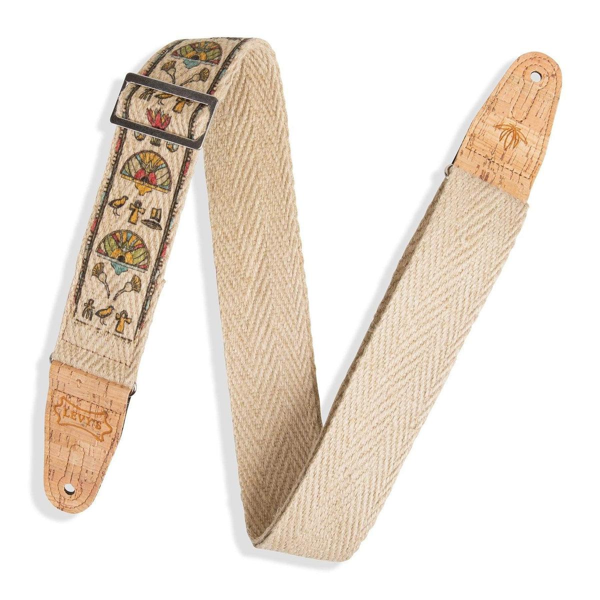 Levy's Hemp Guitar Strap | Egyptian Design (2")