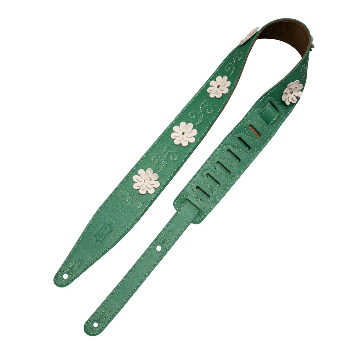 Levy's In-Bloom Series Guitar Strap | Green (2.5" Wide)
