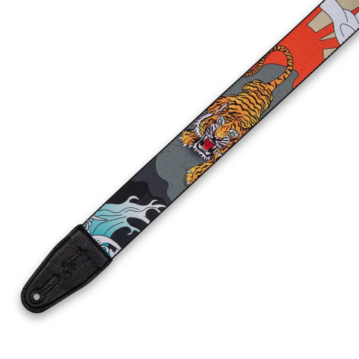 Levy's Polyester Guitar Strap | Japanese Traditional Tiger - Image 2