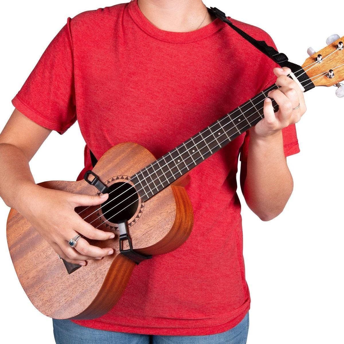 Levy's Ukulele Strap w/Hook | Black (1"/25mm Narrow) - Image 2