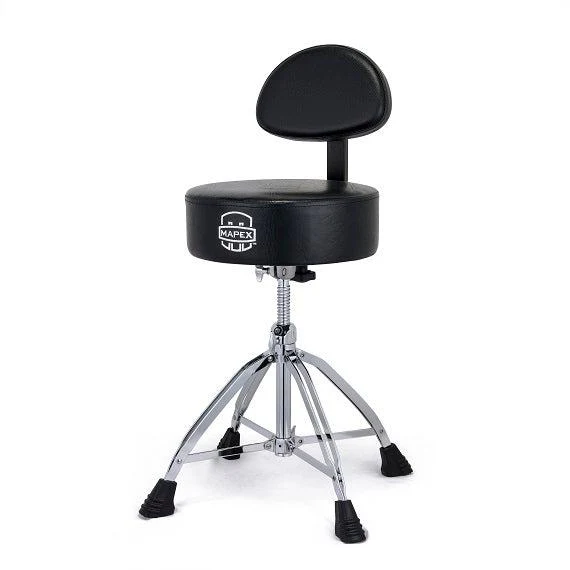 Mapex T870 Drum Throne w/Backrest | Black